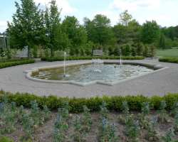 The garden also has beautiful fountains and other structures which add to its beauty The garden also has beautiful fountains and other structures which add to its beauty.